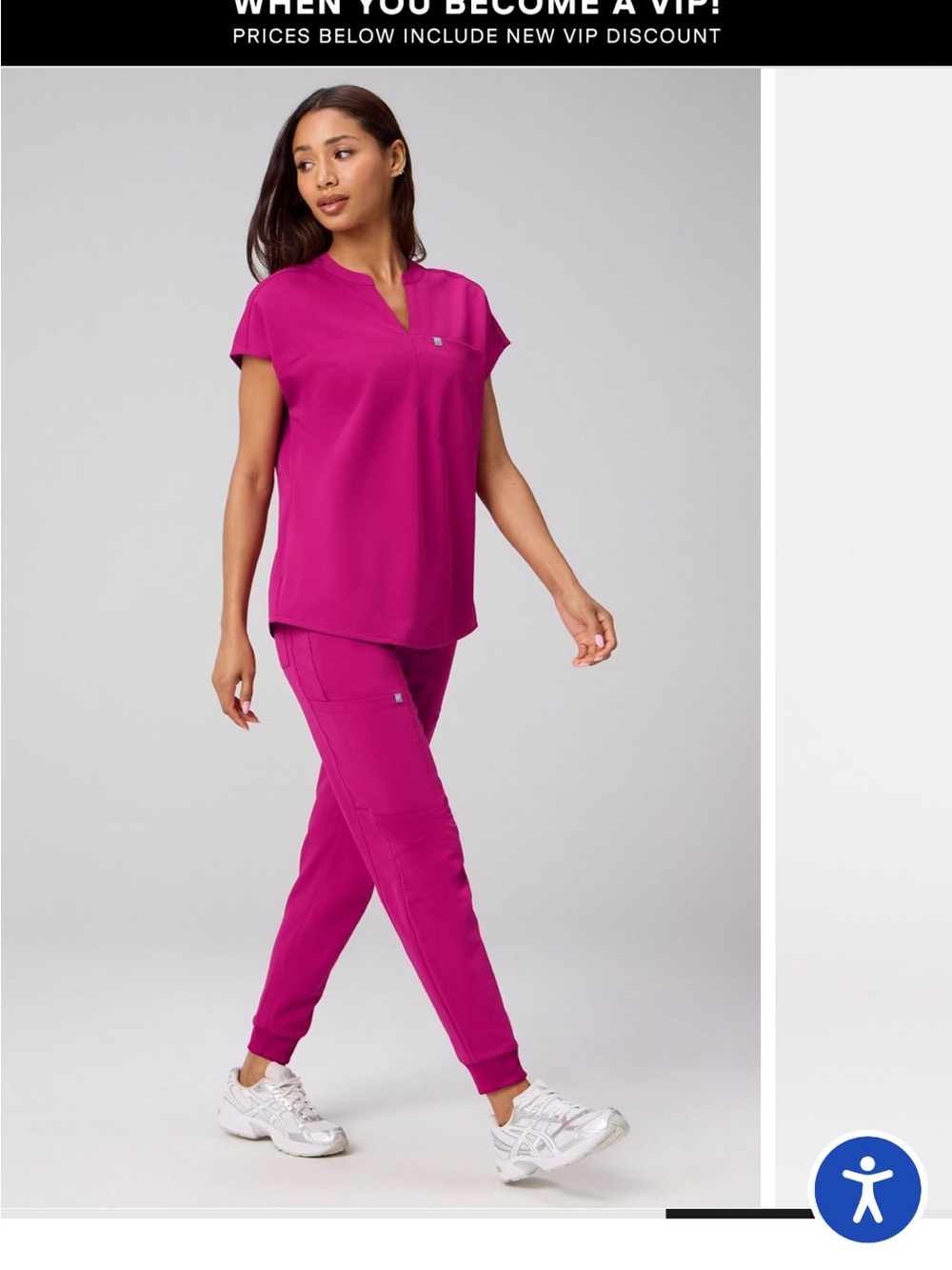 Fabletics Hibiscus Evolve Oversized Scrub Top - Picture 5 of 8